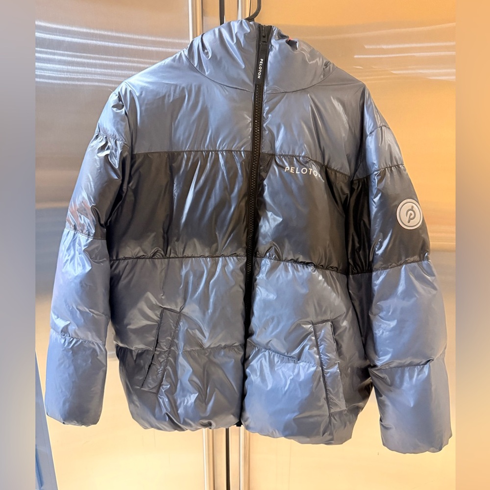 Peloton Midnight Blue Jacket with Hot Pink Interior